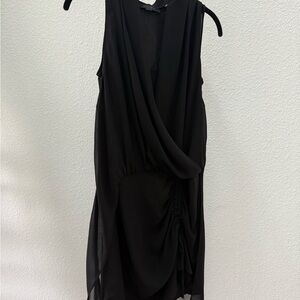All Saints Black Asymmetrical Dress